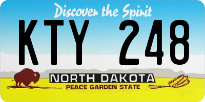 ND license plate KTY248