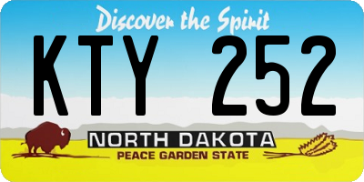 ND license plate KTY252