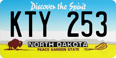 ND license plate KTY253