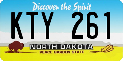 ND license plate KTY261