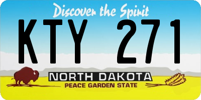 ND license plate KTY271