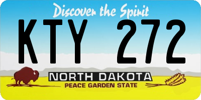 ND license plate KTY272