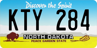 ND license plate KTY284