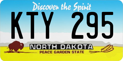 ND license plate KTY295