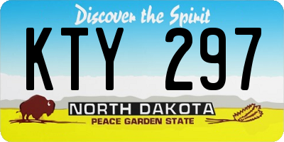 ND license plate KTY297
