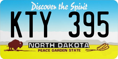 ND license plate KTY395