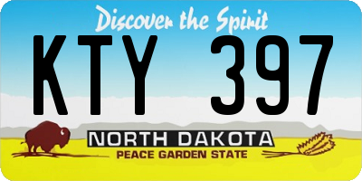 ND license plate KTY397