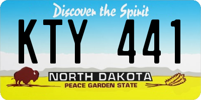 ND license plate KTY441