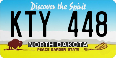 ND license plate KTY448