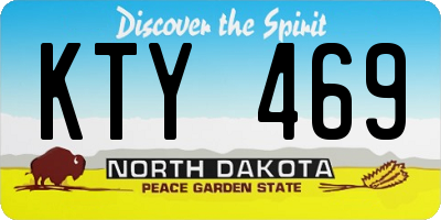 ND license plate KTY469