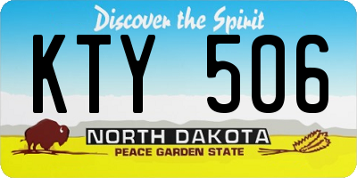ND license plate KTY506