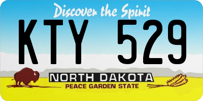 ND license plate KTY529