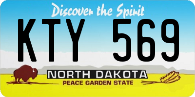 ND license plate KTY569