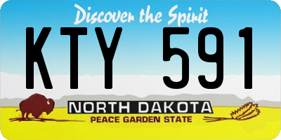 ND license plate KTY591