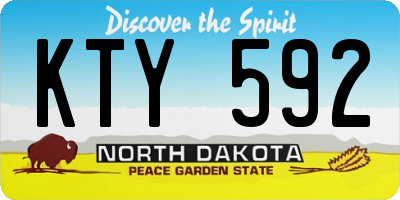 ND license plate KTY592