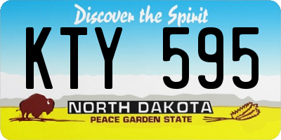 ND license plate KTY595