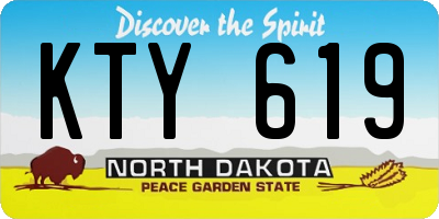 ND license plate KTY619