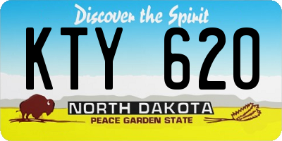 ND license plate KTY620