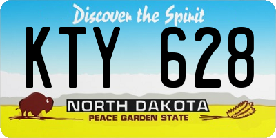 ND license plate KTY628