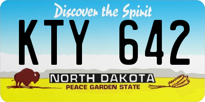 ND license plate KTY642