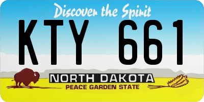 ND license plate KTY661