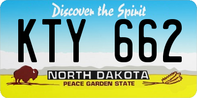 ND license plate KTY662