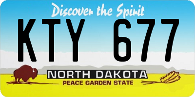 ND license plate KTY677