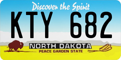 ND license plate KTY682