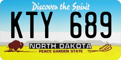 ND license plate KTY689