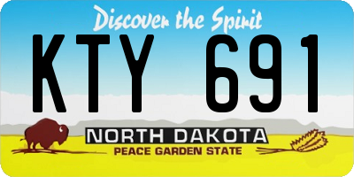 ND license plate KTY691