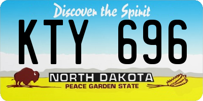 ND license plate KTY696