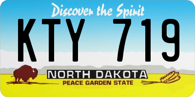 ND license plate KTY719