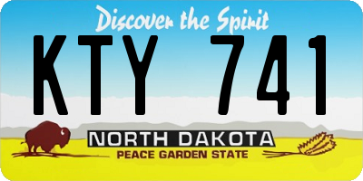 ND license plate KTY741