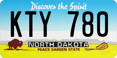 ND license plate KTY780