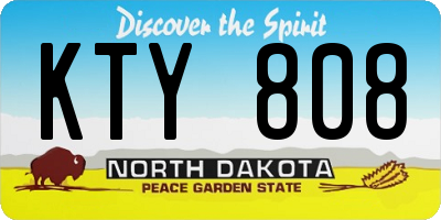 ND license plate KTY808