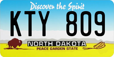 ND license plate KTY809
