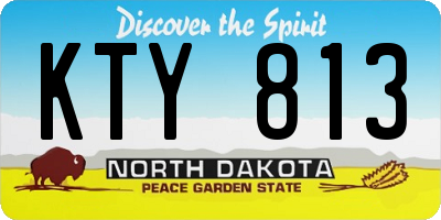 ND license plate KTY813