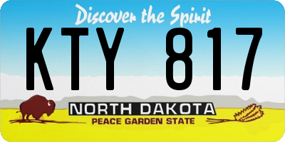 ND license plate KTY817