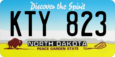 ND license plate KTY823