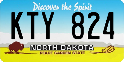 ND license plate KTY824