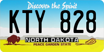ND license plate KTY828