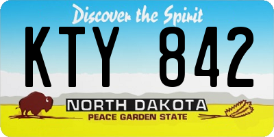 ND license plate KTY842