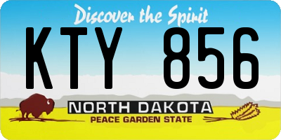 ND license plate KTY856