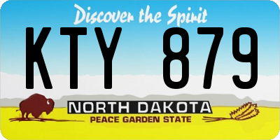 ND license plate KTY879