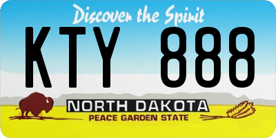 ND license plate KTY888