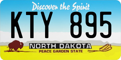 ND license plate KTY895