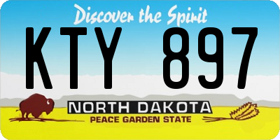 ND license plate KTY897