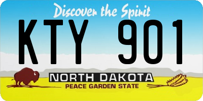ND license plate KTY901