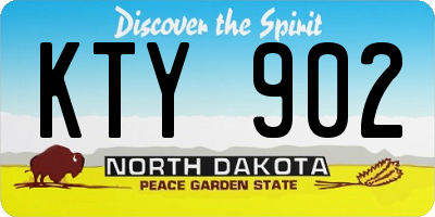 ND license plate KTY902