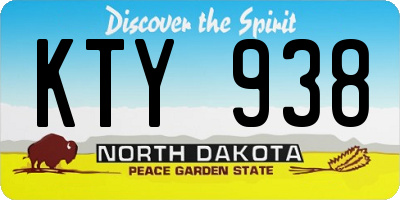 ND license plate KTY938